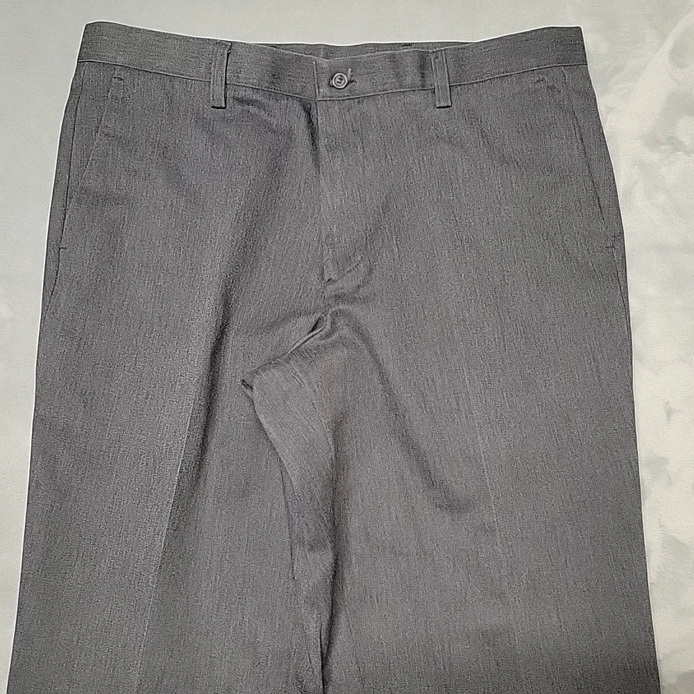 Dockers PantS Mens 38x32 Gray Flat Front Classic Fit Chino Trousers